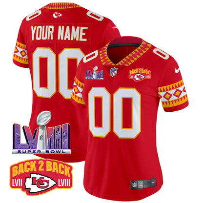 Chiefs Special Vapor Limited Custom Jersey - All Stitched