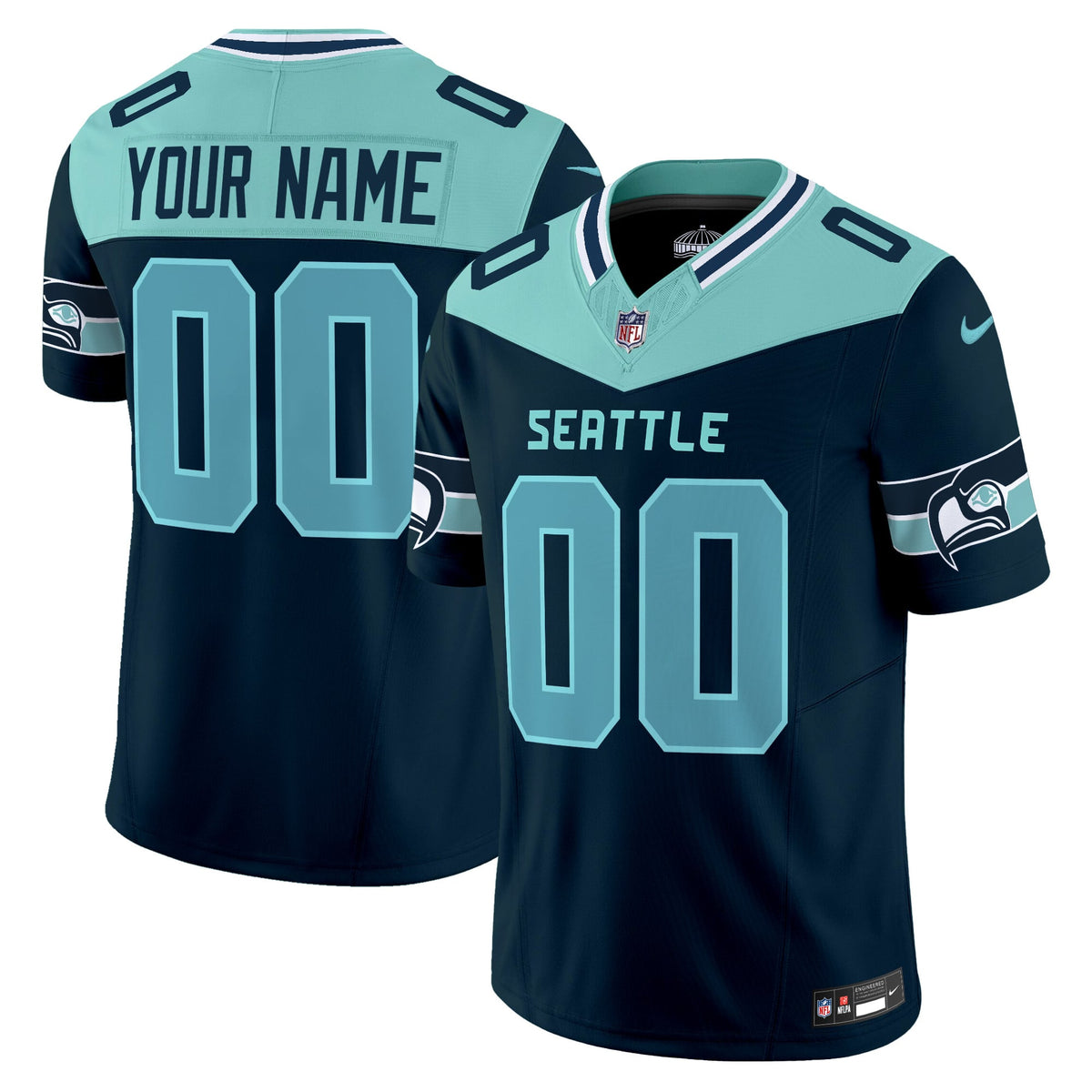 Seahawks "Seattle City" Vapor Limited Custom Jersey - Stitched