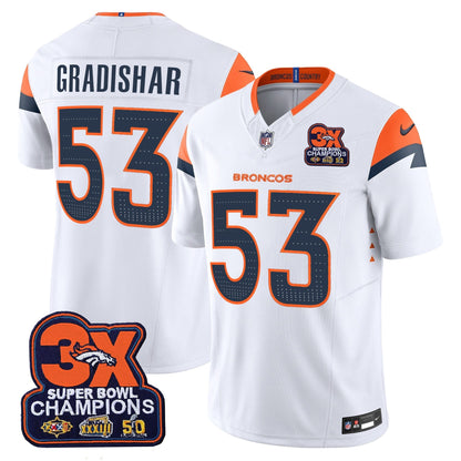 DEN 3-Time Champions Patch Vapor Limited Jersey - All Stitched