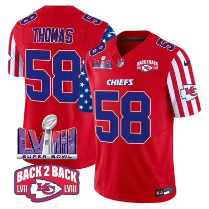 Chiefs American Style Vapor Limited Jersey - All Stitched