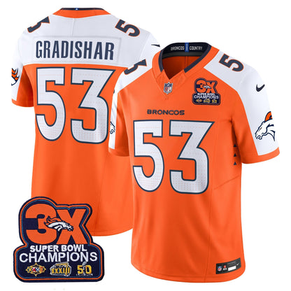 DEN 3-Time Champions Patch Vapor Limited Jersey - All Stitched
