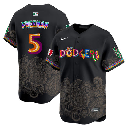 Los Angeles Dodgers Paisley Mexico Vapor Premier Limited Jersey - Printed