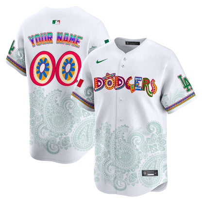 Los Angeles Dodgers Paisley Mexico Vapor Premier Limited Custom Jersey - Printed