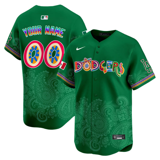 Los Angeles Dodgers Paisley Mexico Vapor Premier Limited Custom Jersey - Printed