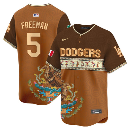 Los Angeles Dodgers Mexico Aztec Vapor Premier Limited Jersey V2 - Printed