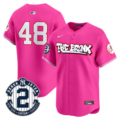 Men's New York Yankees The Bronx Graffiti Vapor Premier Limited Jersey V8 - All Stitched