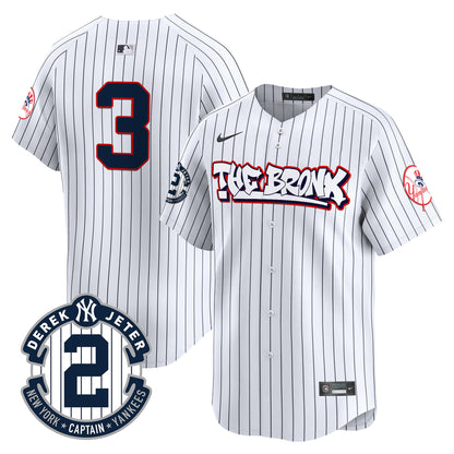 Men's New York Yankees The Bronx Graffiti Vapor Premier Limited Jersey V8 - All Stitched