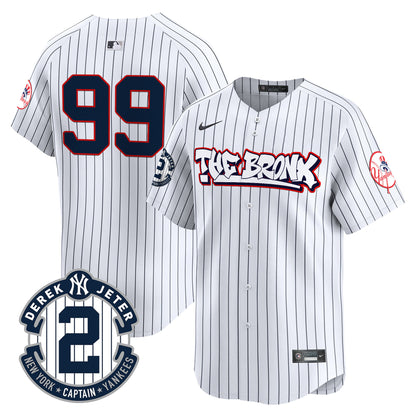 Men's New York Yankees The Bronx Graffiti Vapor Premier Limited Jersey V8 - All Stitched