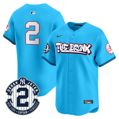 Men's New York Yankees The Bronx Graffiti Vapor Premier Limited Jersey V8 - All Stitched