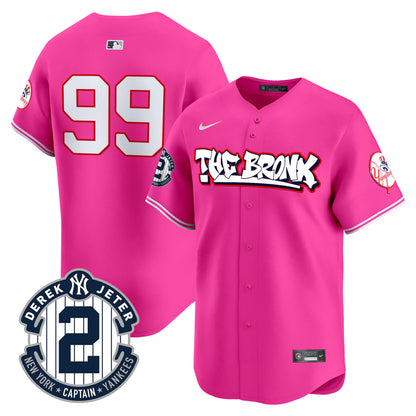 Men's New York Yankees The Bronx Graffiti Vapor Premier Limited Jersey V8 - All Stitched