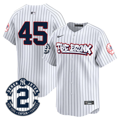 Men's New York Yankees The Bronx Graffiti Vapor Premier Limited Jersey V8 - All Stitched
