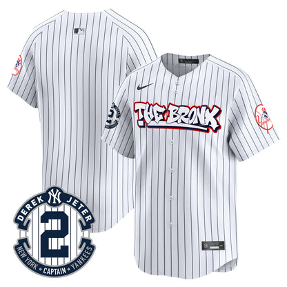 Men's New York Yankees The Bronx Graffiti Vapor Premier Limited Jersey V8 - All Stitched