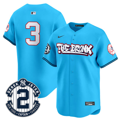 Men's New York Yankees The Bronx Graffiti Vapor Premier Limited Jersey V8 - All Stitched