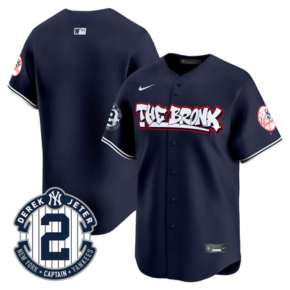 Men's New York Yankees The Bronx Graffiti Vapor Premier Limited Jersey V8 - All Stitched