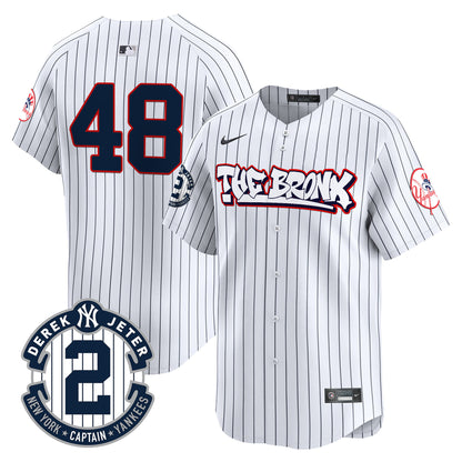 Men's New York Yankees The Bronx Graffiti Vapor Premier Limited Jersey V8 - All Stitched