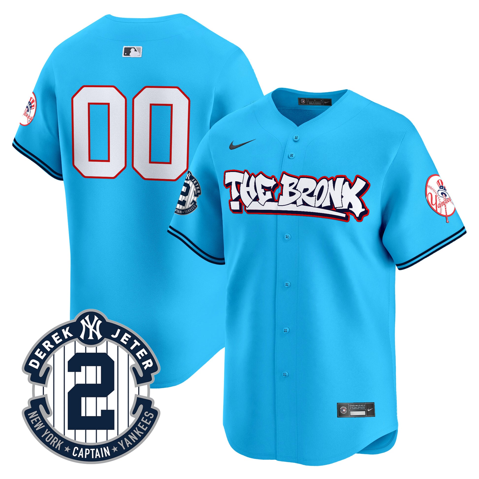 New York Yankees The Bronx Graffiti Vapor Premier Limited Custom Jersey V8 - All Stitched