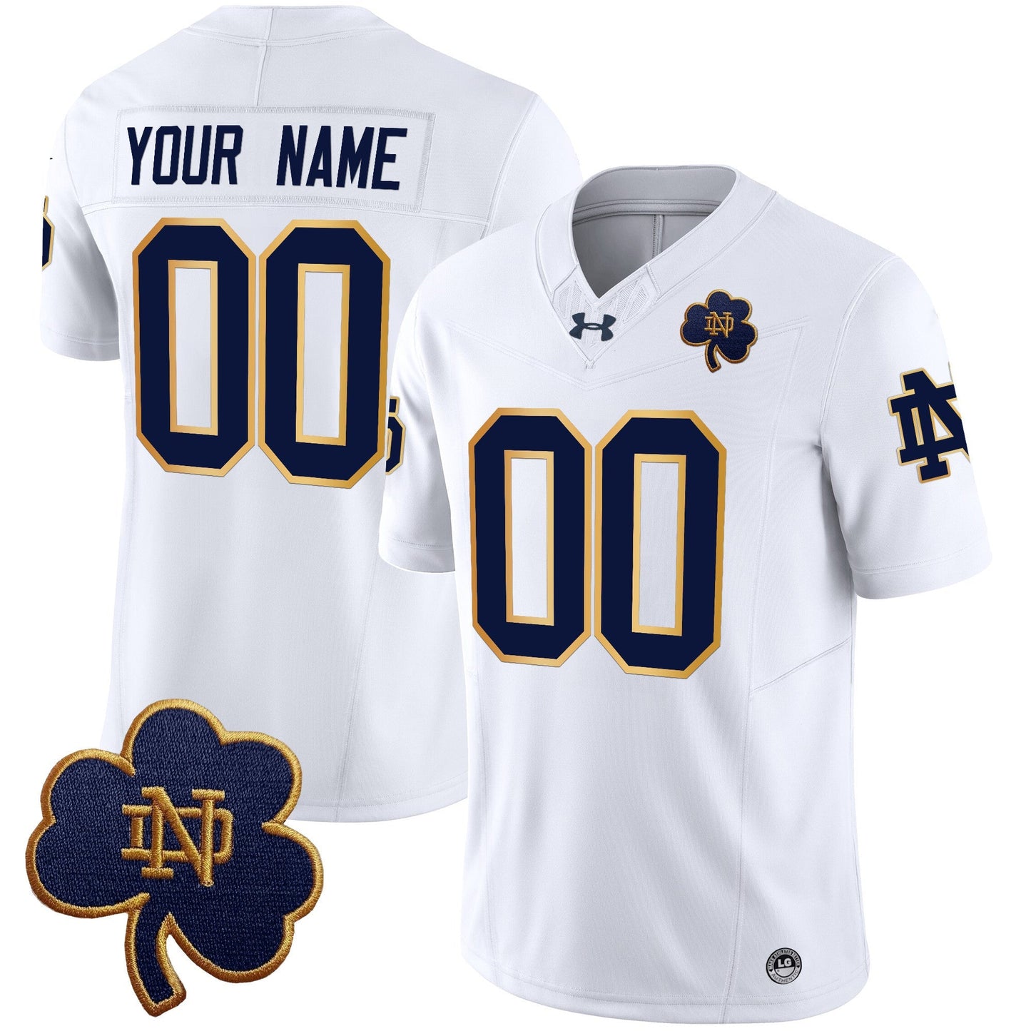 Notre Dame Fighting Irish 2025 Vapor Limited Custom Jersey V3 - All Stitched