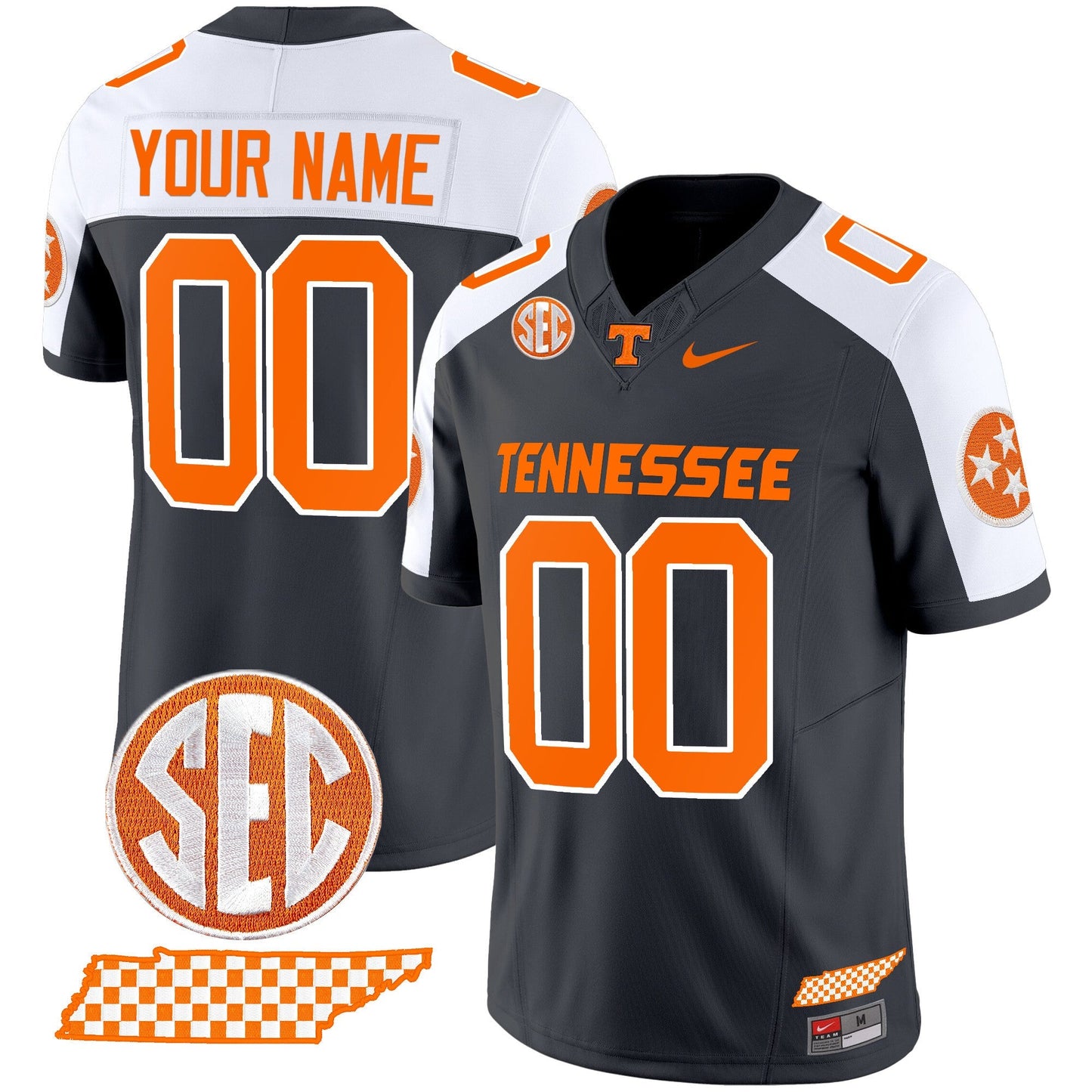 TENN 2024 Checkerboard Vapor Limited Custom Jersey - All Stitched