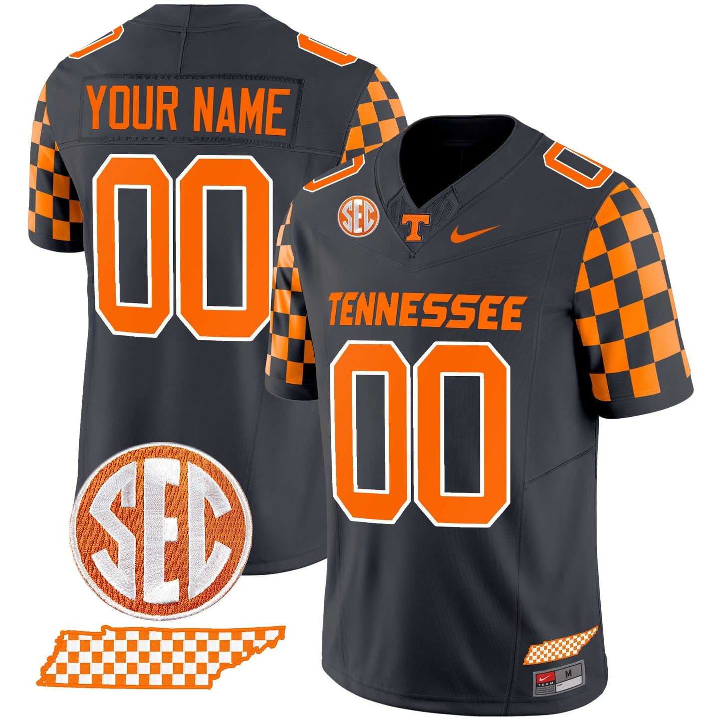 TENN 2024 Checkerboard Vapor Limited Custom Jersey - All Stitched