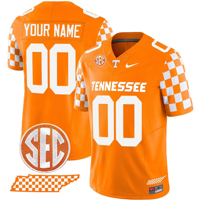 TENN 2024 Checkerboard Vapor Limited Custom Jersey - All Stitched