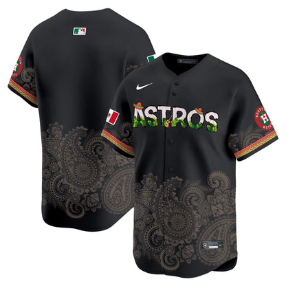 Houston Astros Paisley Mexico Vapor Premier Limited Jersey V4 - Printed