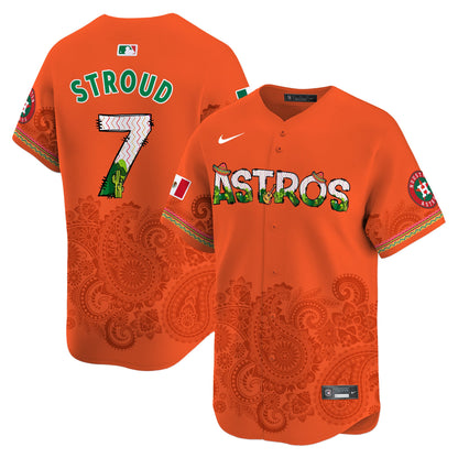 Houston Astros Paisley Mexico Vapor Premier Limited Jersey V4 - Printed