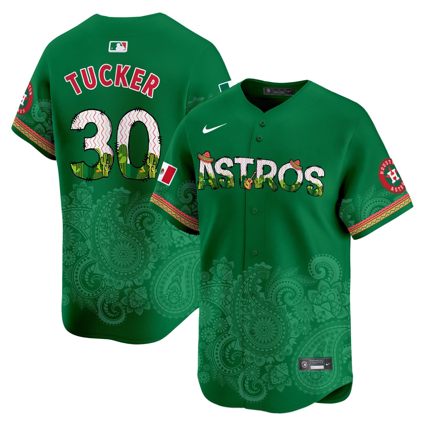 Houston Astros Paisley Mexico Vapor Premier Limited Jersey V4 - Printed