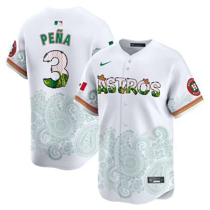 Houston Astros Paisley Mexico Vapor Premier Limited Jersey V4 - Printed