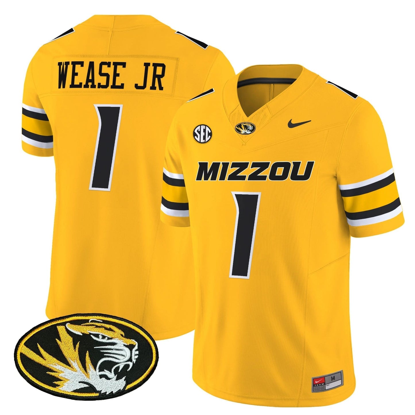 Missouri Tigers Vapor Limited Jersey - All Stitched