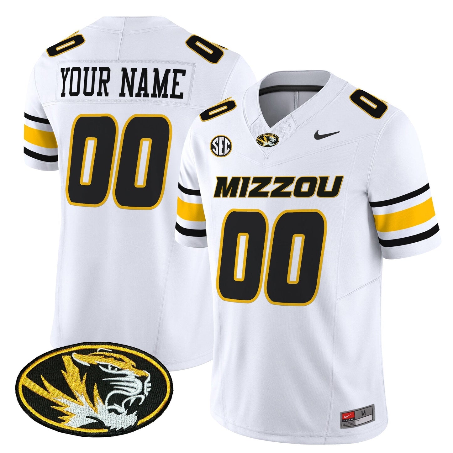 Missouri Tigers 2025 Vapor Limited Custom Jersey - All Stitched