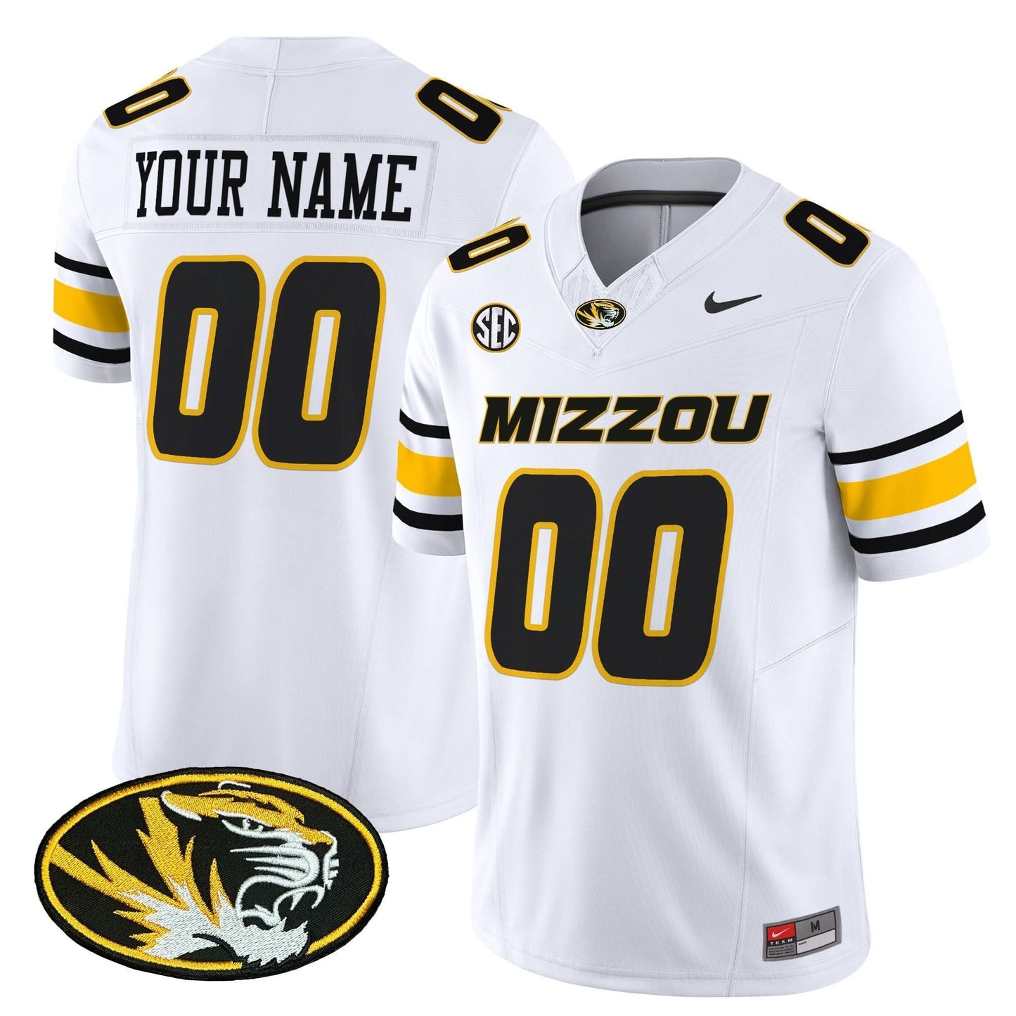 Missouri Tigers Vapor Limited Custom Jersey - All Stitched