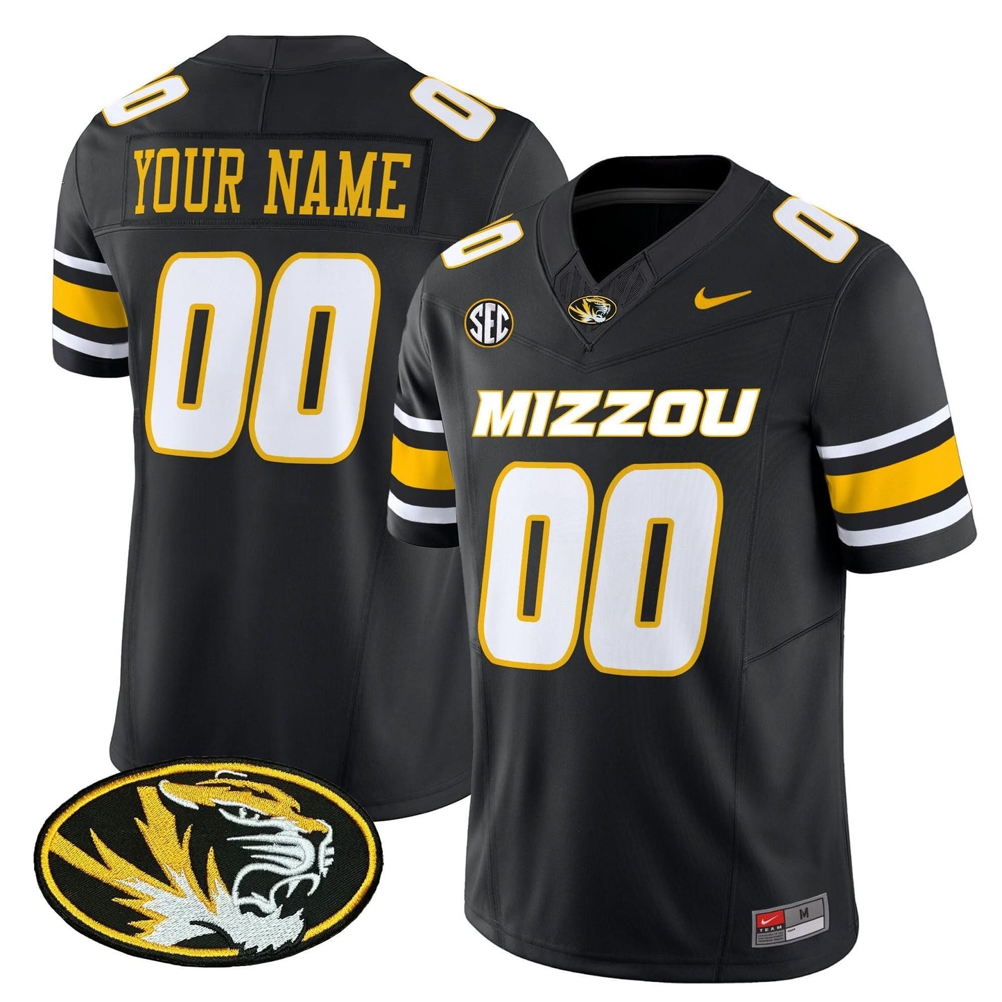 Missouri Tigers Vapor Limited Custom Jersey - All Stitched
