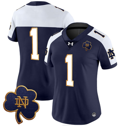 Women's Notre Dame Fighting Irish 2024 Vapor Limited Jersey V3 - All Stitched