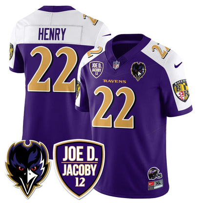 Ravens Purple Rising 2025 Vapor Limited Jersey - Stitched
