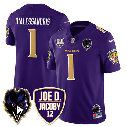 Ravens Purple Rising 2025 Vapor Limited Jersey - Stitched