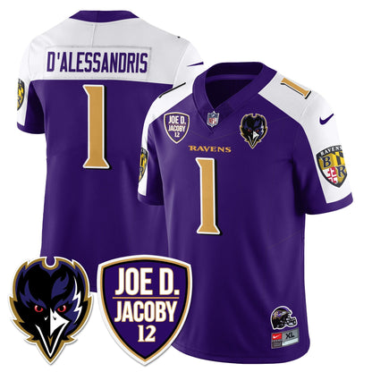 Ravens Purple Rising 2025 Vapor Limited Jersey - Stitched
