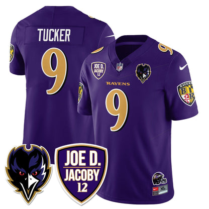 Ravens Purple Rising 2025 Vapor Limited Jersey - Stitched