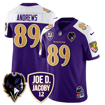 Ravens Purple Rising 2025 Vapor Limited Jersey - Stitched