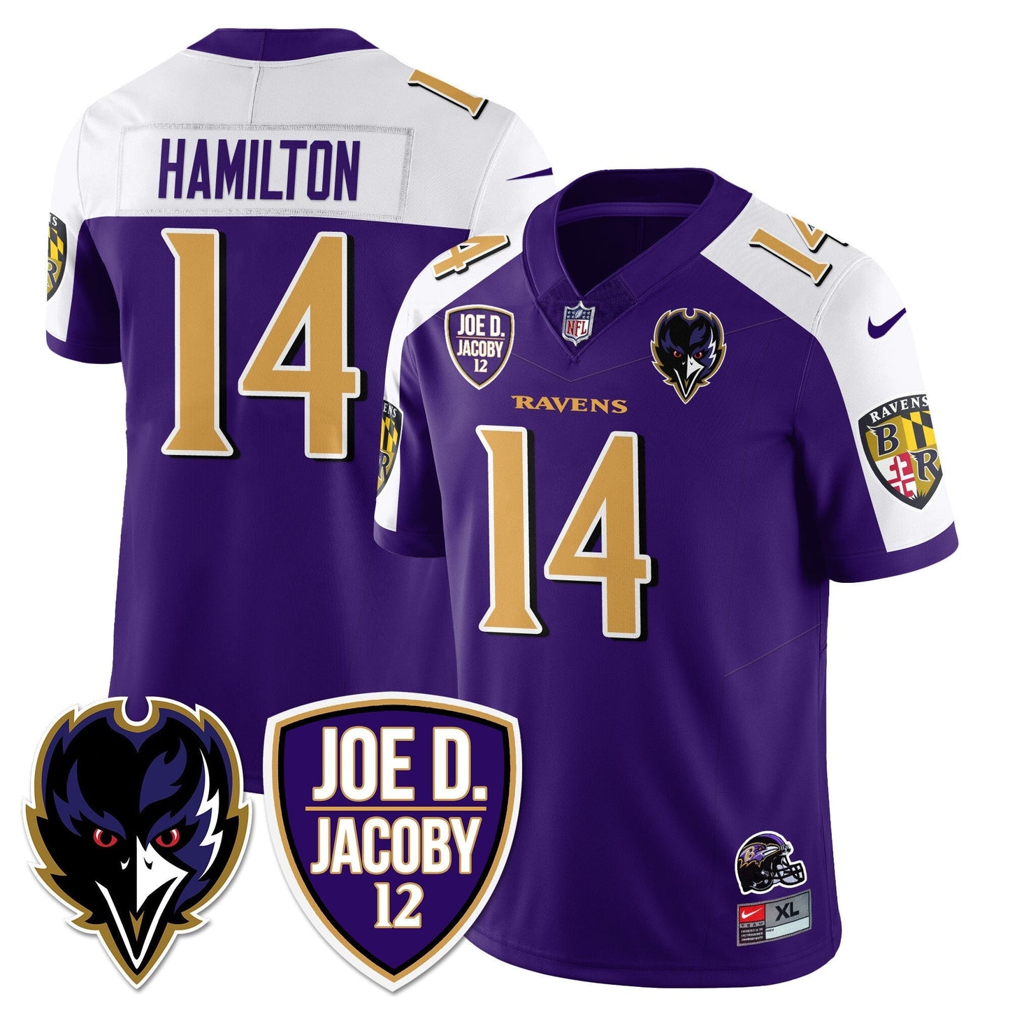 Ravens Purple Rising 2025 Vapor Limited Jersey - Stitched