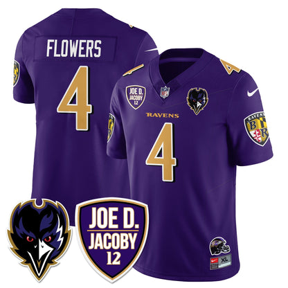 Ravens Purple Rising 2025 Vapor Limited Jersey - Stitched