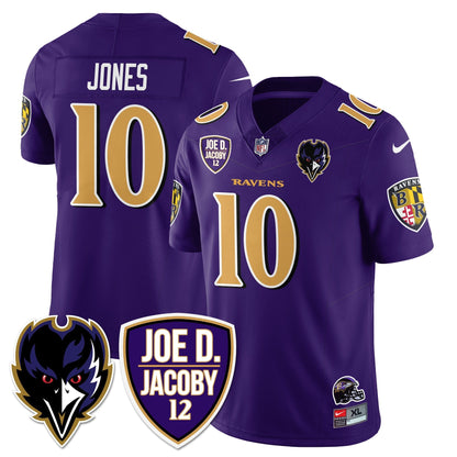 Ravens Purple Rising 2025 Vapor Limited Jersey - Stitched