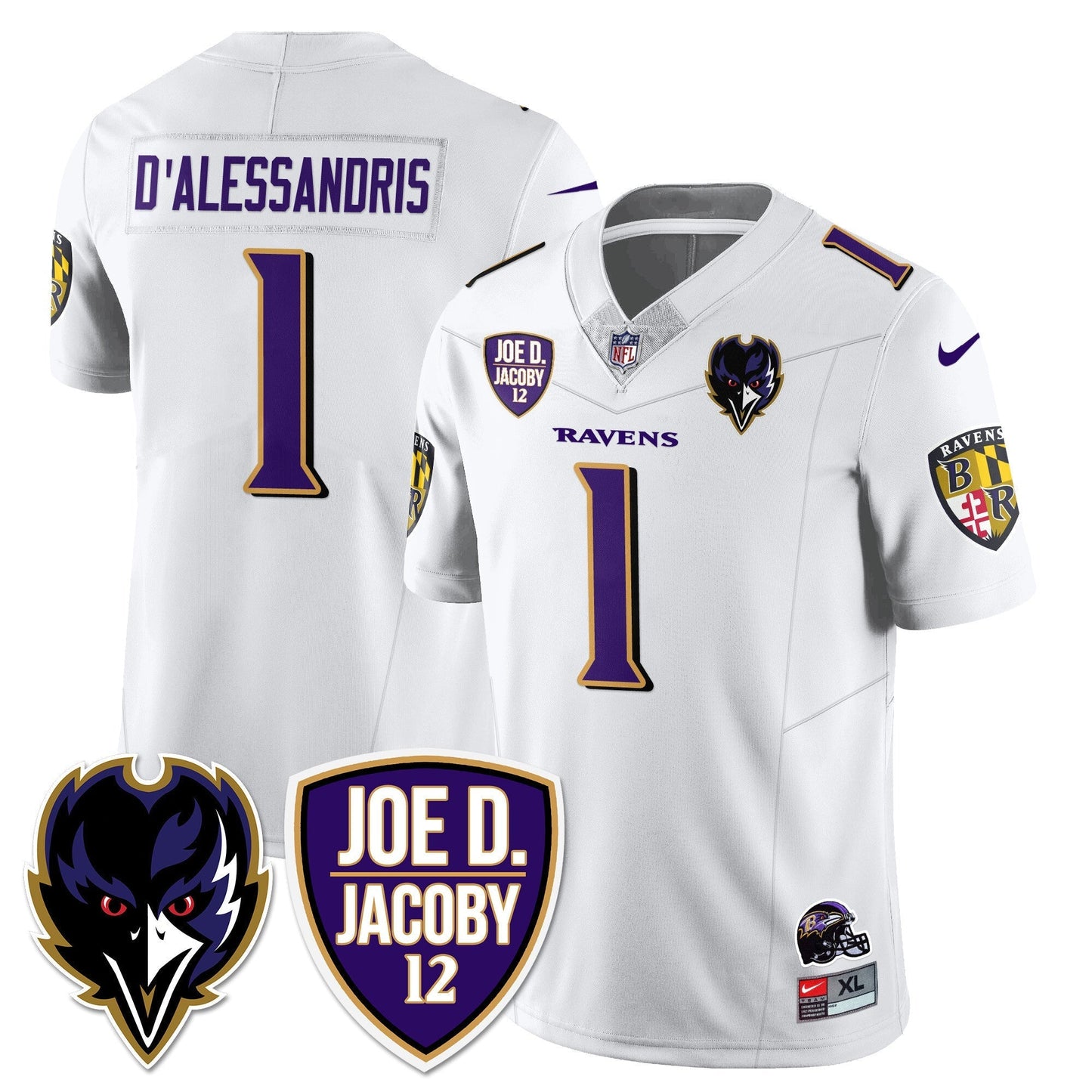 Ravens Purple Rising 2025 Vapor Limited Jersey - Stitched