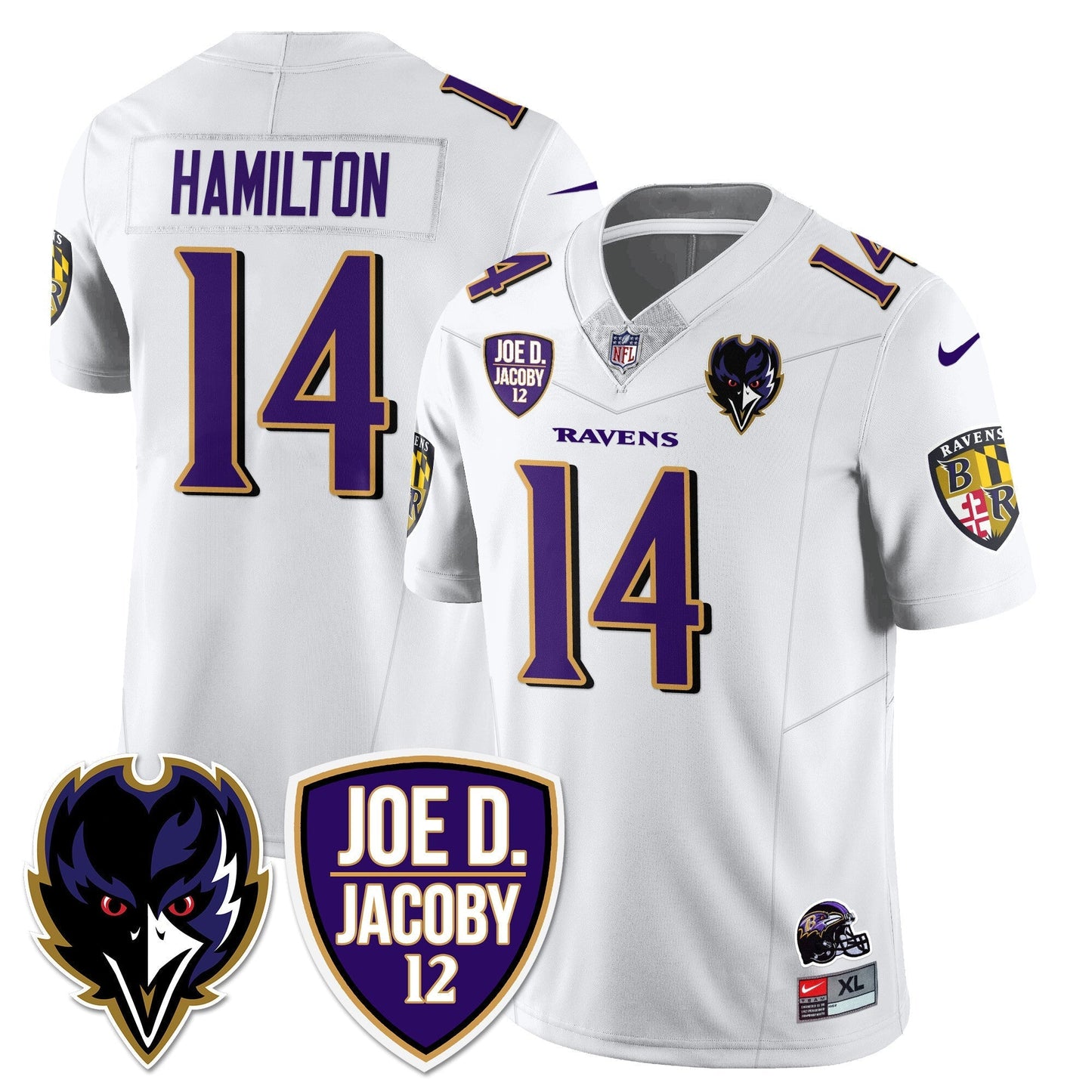 Ravens Purple Rising 2025 Vapor Limited Jersey - Stitched