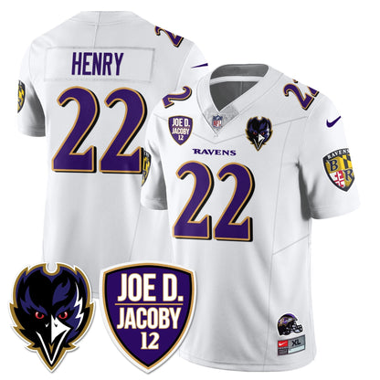 Ravens Purple Rising 2025 Vapor Limited Jersey - Stitched