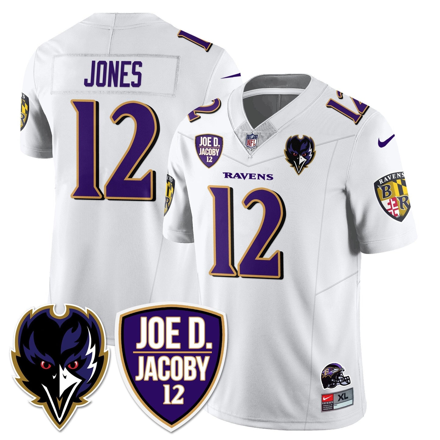 Ravens Purple Rising 2025 Vapor Limited Jersey - Stitched