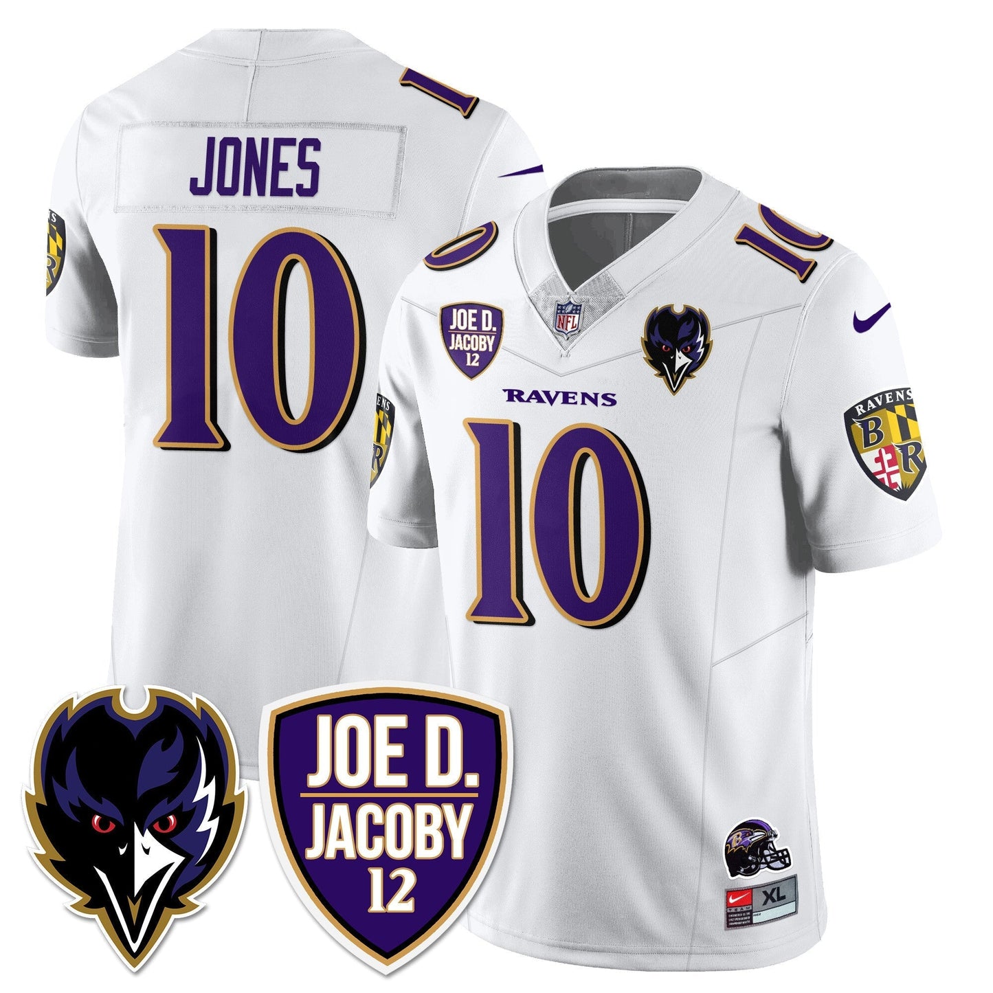 Ravens Purple Rising 2025 Vapor Limited Jersey - Stitched