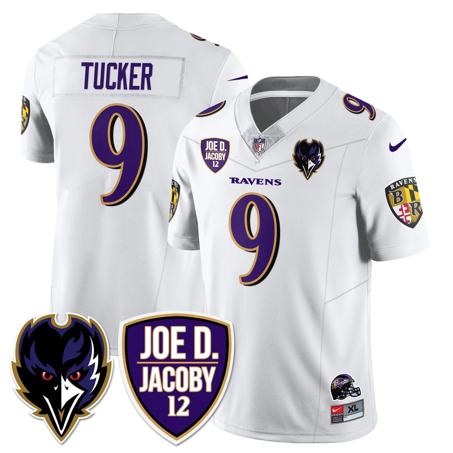 Ravens Purple Rising 2025 Vapor Limited Jersey - Stitched