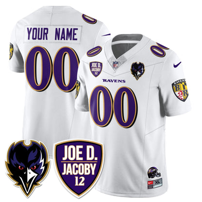 Custom Ravens Purple Rising 2025 Vapor Limited Jersey - All Stitched