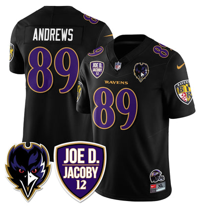 Ravens Purple Rising 2025 Vapor Limited Jersey - Stitched