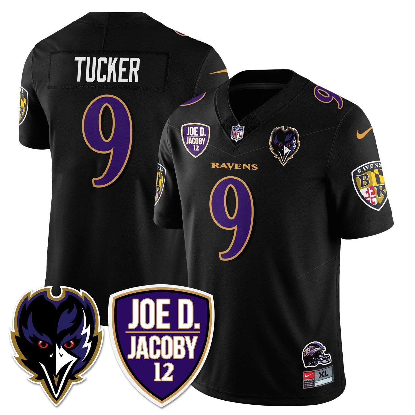 Ravens Purple Rising 2025 Vapor Limited Jersey - Stitched